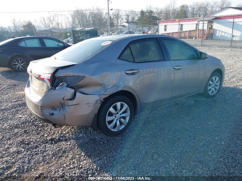 2014 TOYOTA COROLLA L/LE/LE PLS/PRM/S/S PLS - 2T1BURHE5EC033705