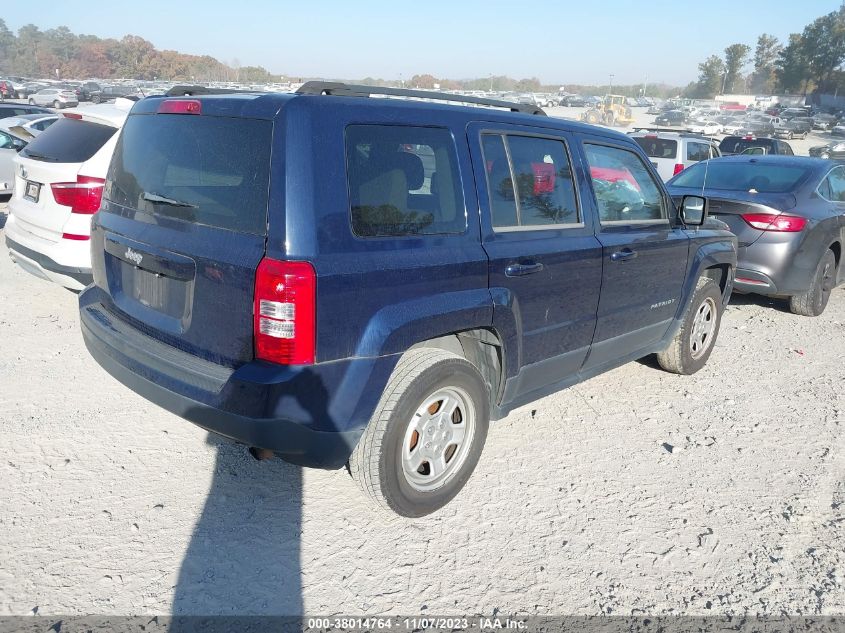 2014 JEEP PATRIOT SPORT - 1C4NJPBA3ED632122