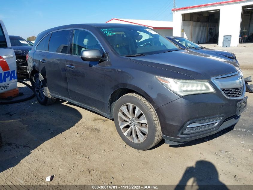 2014 ACURA MDX TECH PKG - 5FRYD3H41EB006686