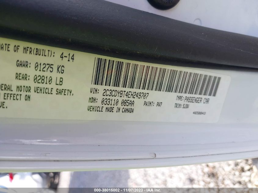 2014 DODGE CHALLENGER R/T - 2C3CDYBT4EH249707
