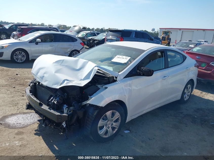 2016 HYUNDAI ELANTRA SE/SPORT/LIMITED - 5NPDH4AE3GH774509