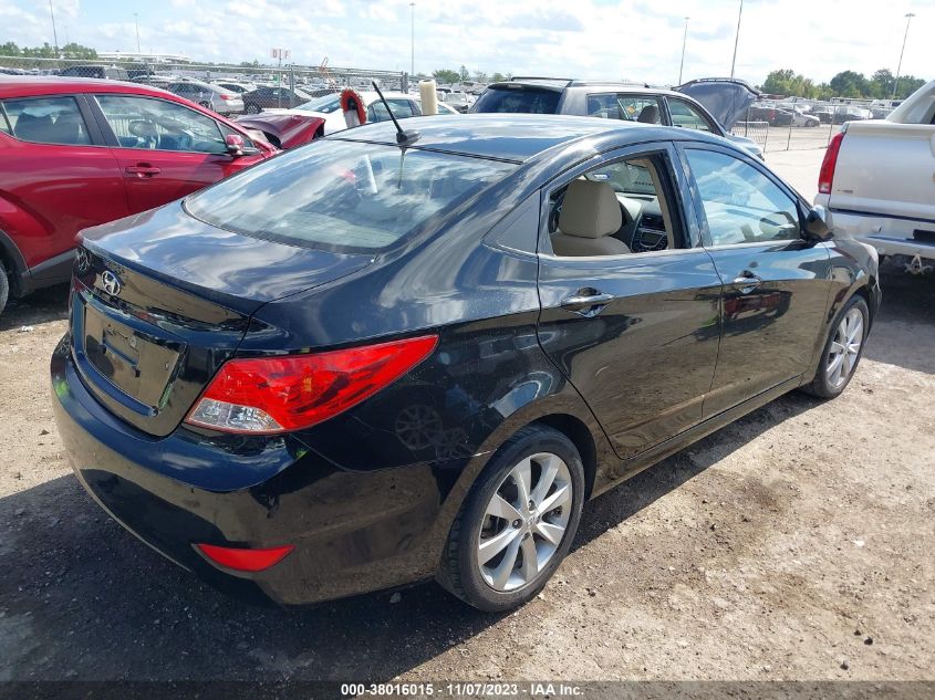 2013 HYUNDAI ACCENT GLS/SE - KMHCU4AE5DU463054