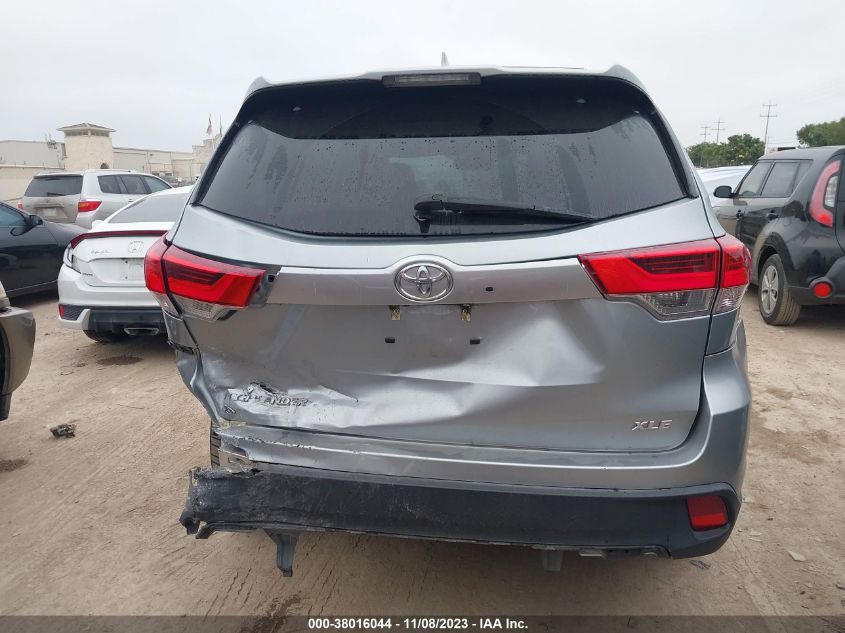 2019 TOYOTA HIGHLANDER XLE - 5TDKZRFHXKS556946