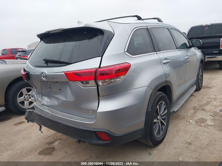 2019 TOYOTA HIGHLANDER XLE - 5TDKZRFHXKS556946