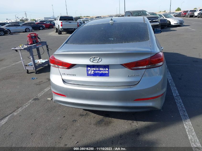 2017 HYUNDAI ELANTRA LIMITED - 5NPD84LF7HH037059