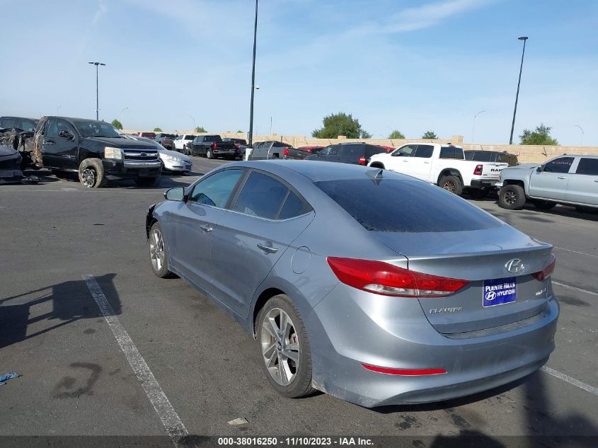 2017 HYUNDAI ELANTRA LIMITED - 5NPD84LF7HH037059