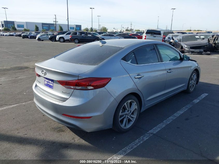 2017 HYUNDAI ELANTRA LIMITED - 5NPD84LF7HH037059