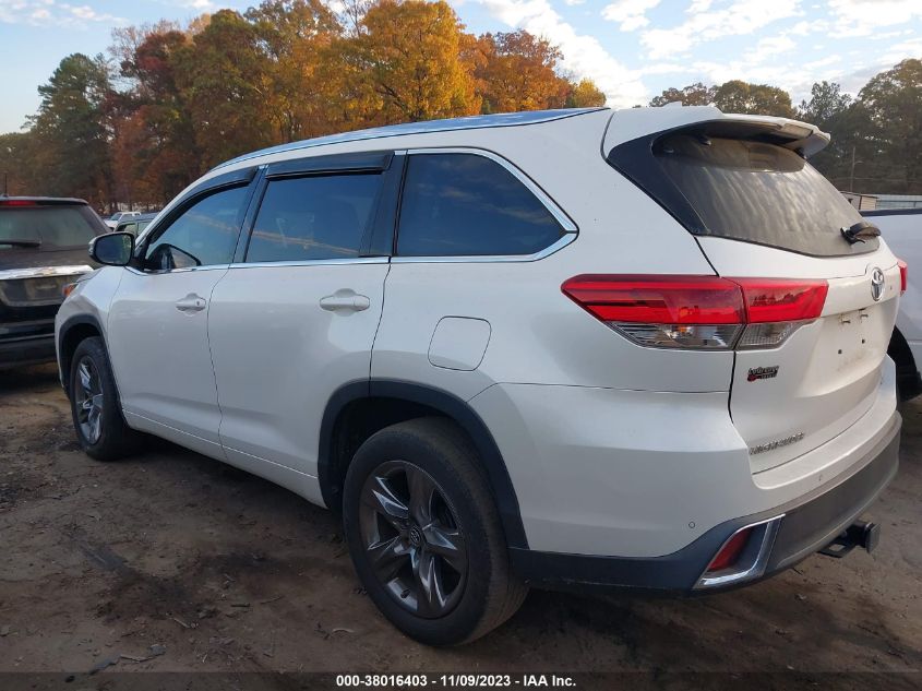 2019 TOYOTA HIGHLANDER LIMITED/LTD PLATINUM - 5TDYZRFH1KS336850