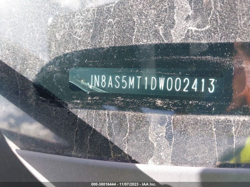 2013 NISSAN ROGUE S/SV - JN8AS5MT1DW002413