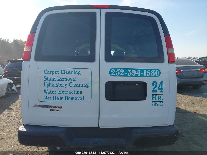2015 CHEVROLET EXPRESS 2500 WORK VAN - 1GCWGFCF3F1214735