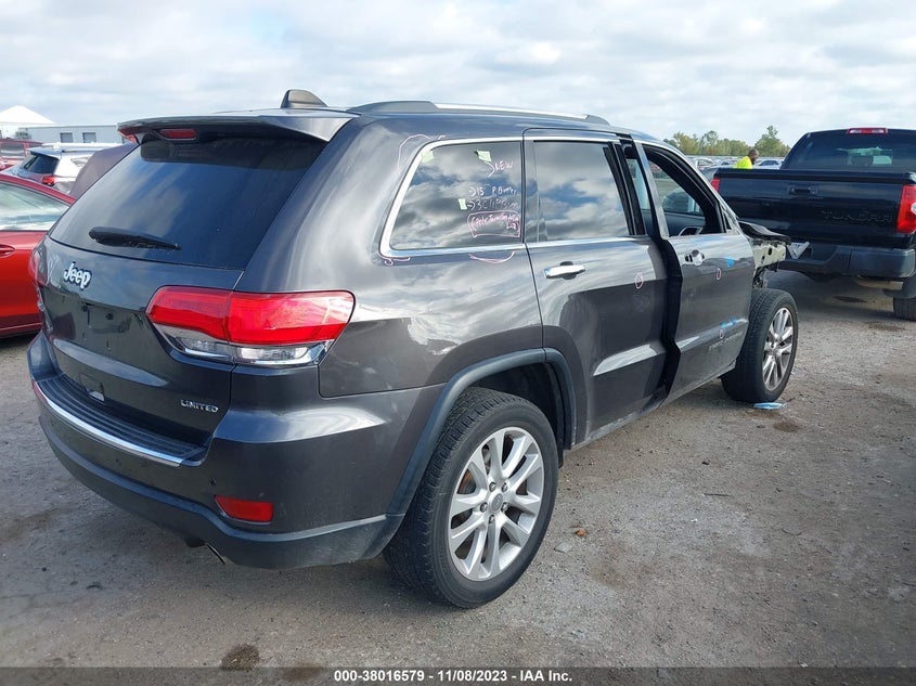VIN 1C4RJEBG9HC950203 2017 JEEP GRAND CHEROKEE LIMITED