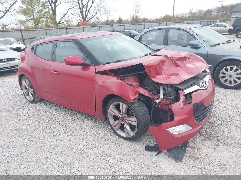 2013 HYUNDAI VELOSTER W/GRAY INT - KMHTC6AD9DU162731