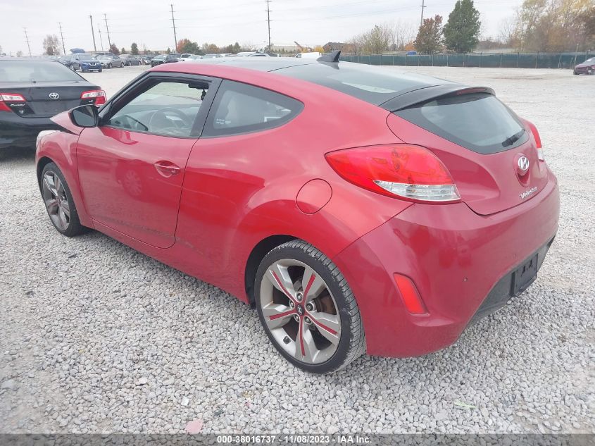 2013 HYUNDAI VELOSTER W/GRAY INT - KMHTC6AD9DU162731