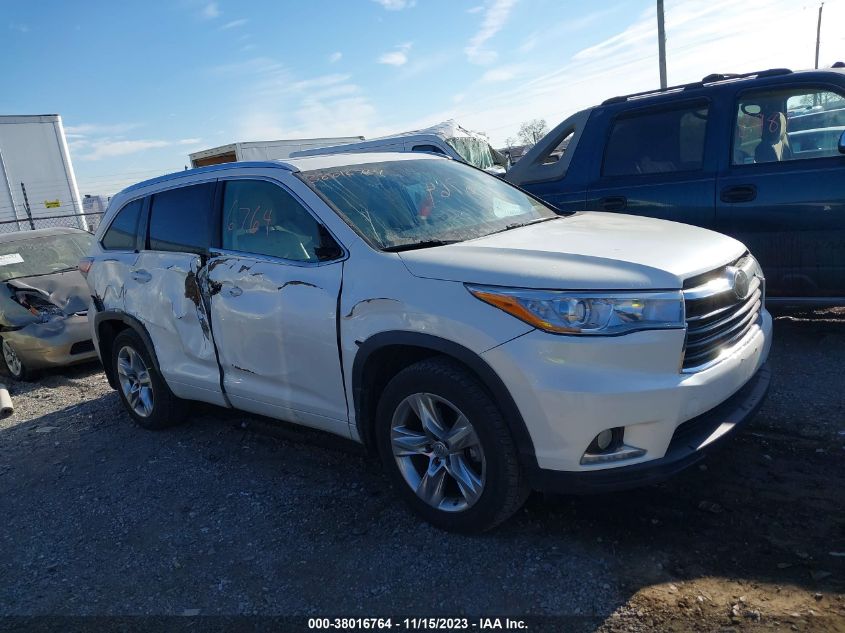 2015 TOYOTA HIGHLANDER LIMITED - 5TDDKRFH0FS078605