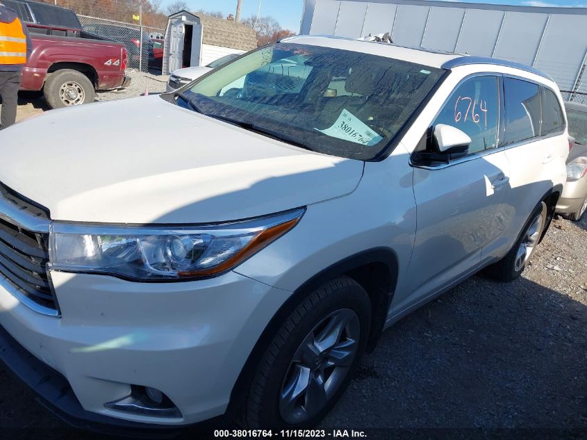 2015 TOYOTA HIGHLANDER LIMITED - 5TDDKRFH0FS078605
