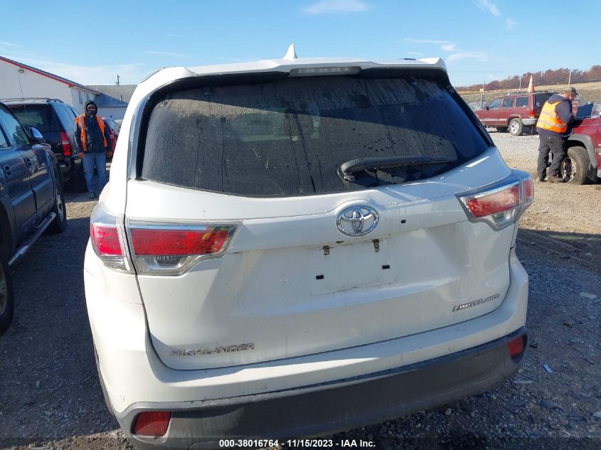 2015 TOYOTA HIGHLANDER LIMITED - 5TDDKRFH0FS078605