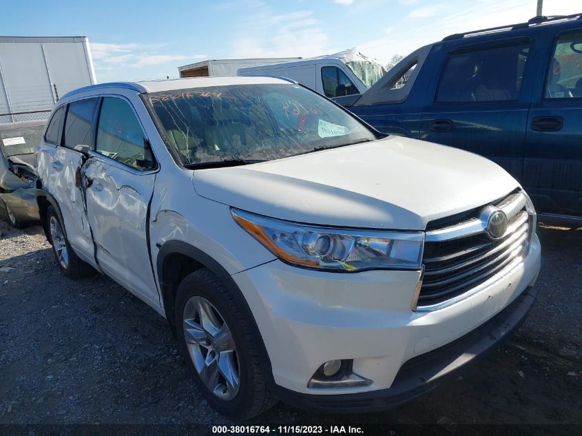 2015 TOYOTA HIGHLANDER LIMITED - 5TDDKRFH0FS078605