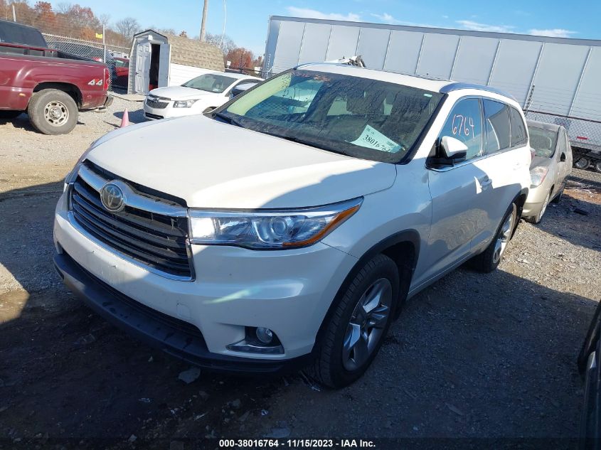 2015 TOYOTA HIGHLANDER LIMITED - 5TDDKRFH0FS078605