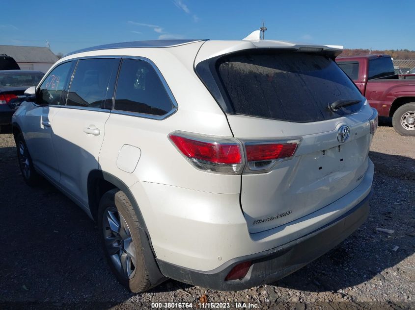 2015 TOYOTA HIGHLANDER LIMITED - 5TDDKRFH0FS078605