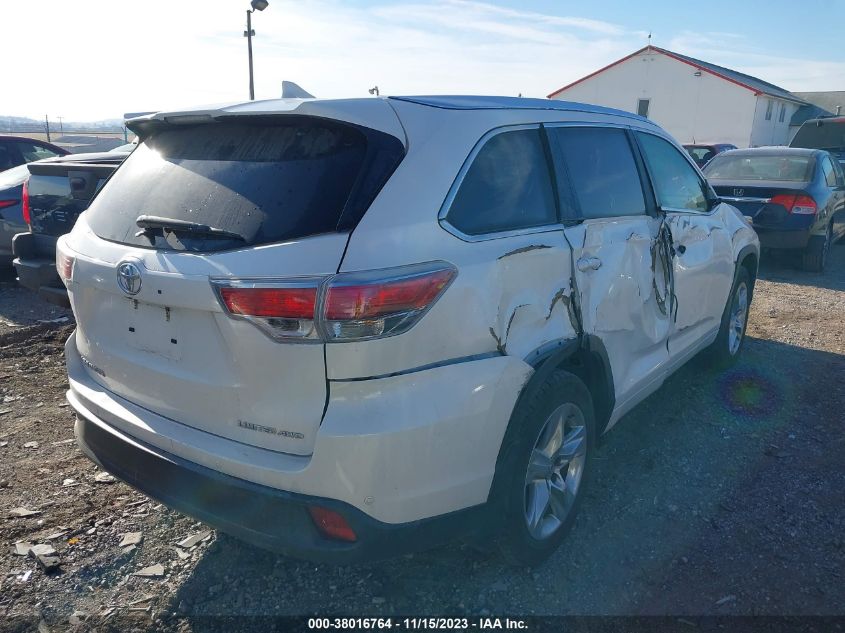 2015 TOYOTA HIGHLANDER LIMITED - 5TDDKRFH0FS078605