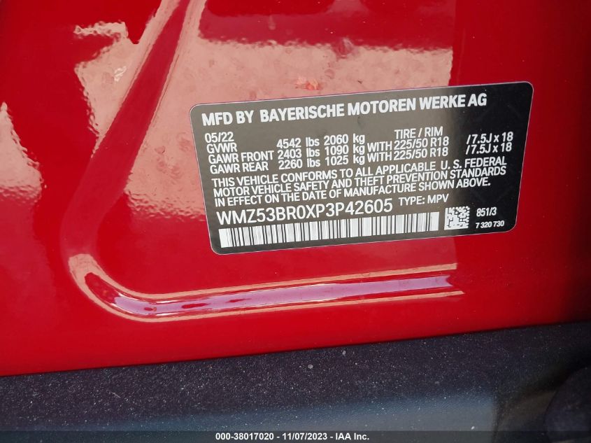 2023 MINI COUNTRYMAN COOPER S WMZ53BR0XP3P42605