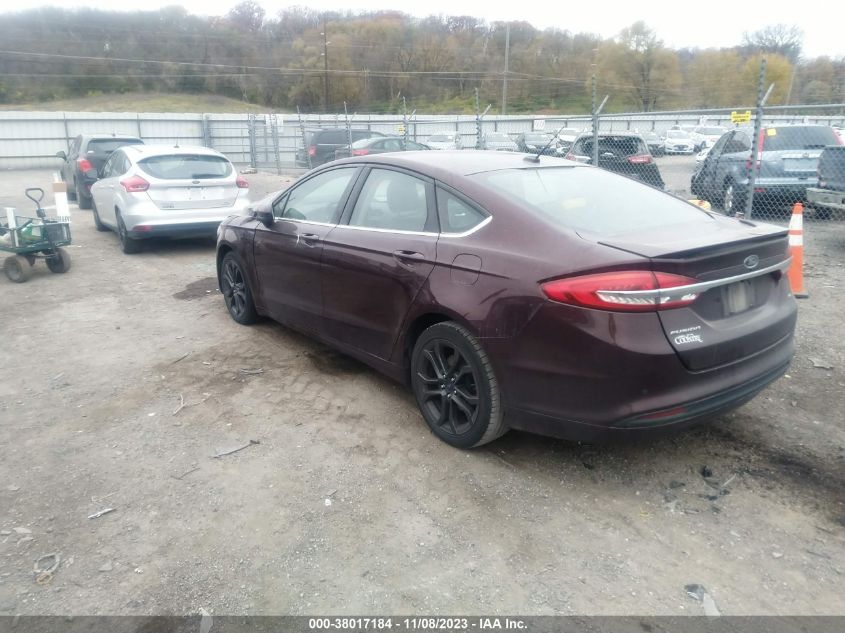 2018 FORD FUSION SE - 3FA6P0H77JR108792