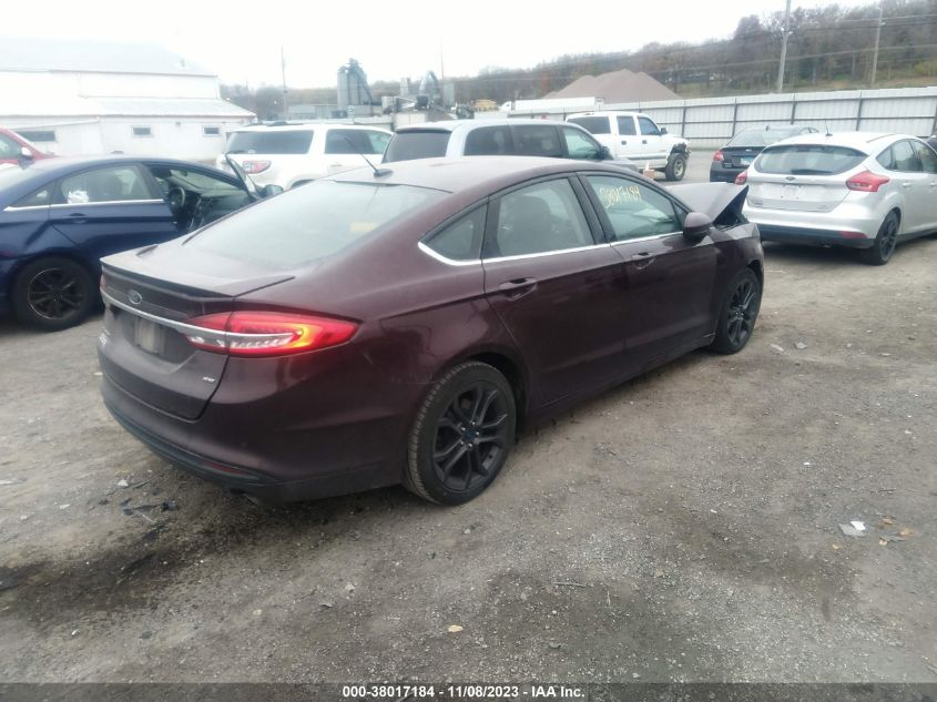2018 FORD FUSION SE - 3FA6P0H77JR108792