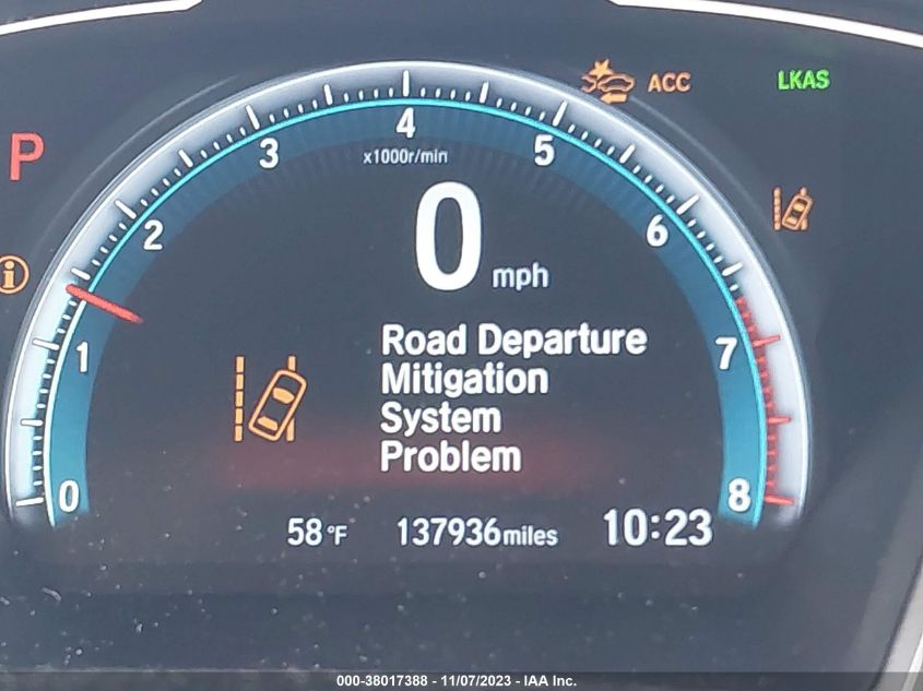 2017 HONDA CIVIC EX - 19XFC2F8XHE219741