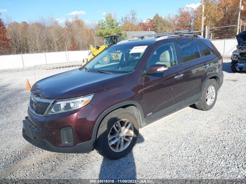 2015 KIA SORENTO LX V6 - 5XYKTDA74FG606486