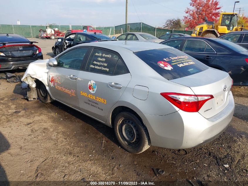 2015 TOYOTA COROLLA L/LE/S/S PLUS/LE PLUS - 2T1BURHE0FC417568