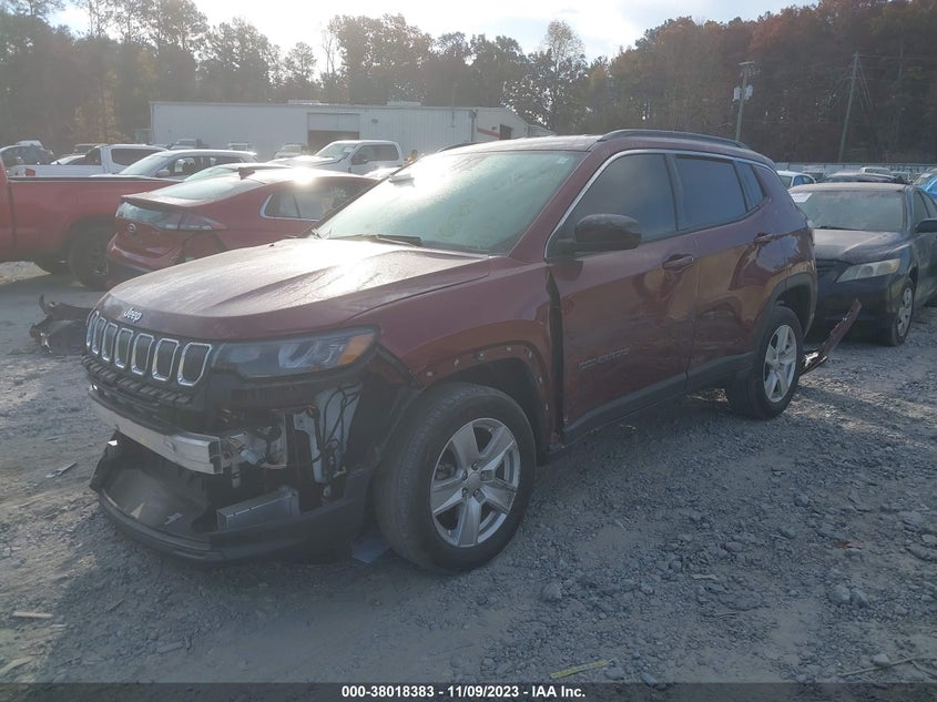 VIN 3C4NJDBB3NT165429 2022 JEEP COMPASS LATITUDE