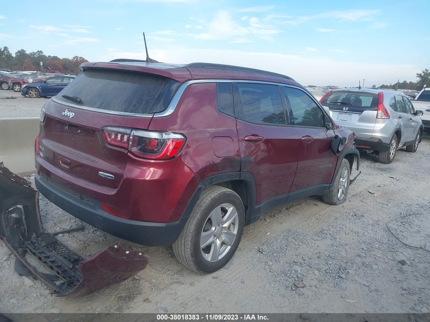 VIN 3C4NJDBB3NT165429 2022 JEEP COMPASS LATITUDE