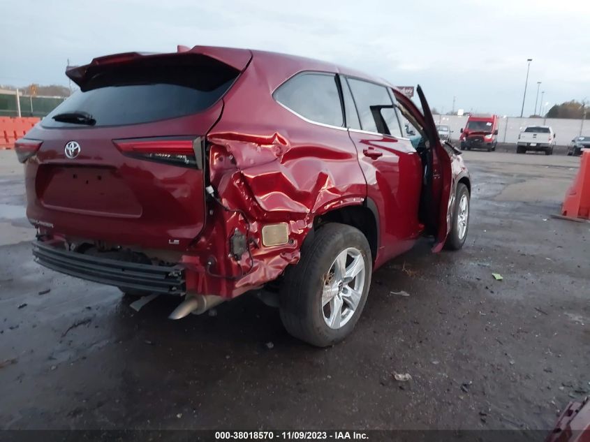 2021 TOYOTA HIGHLANDER LE - 5TDZZRAH3MS528950