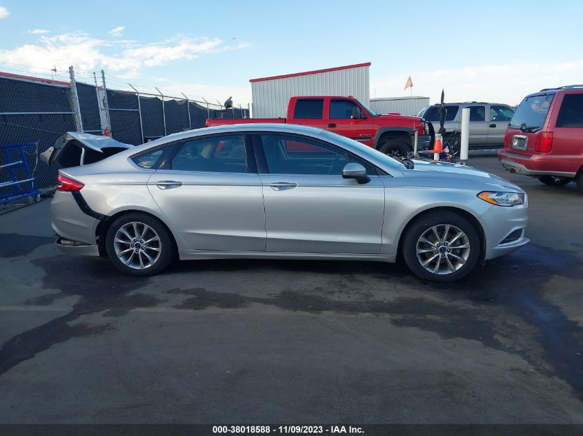 2017 FORD FUSION SE - 3FA6P0H72HR148675