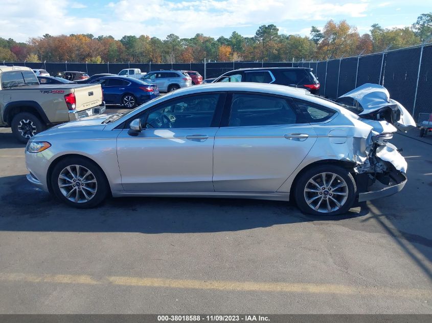 2017 FORD FUSION SE - 3FA6P0H72HR148675