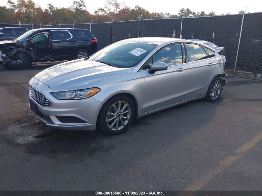 2017 FORD FUSION SE - 3FA6P0H72HR148675