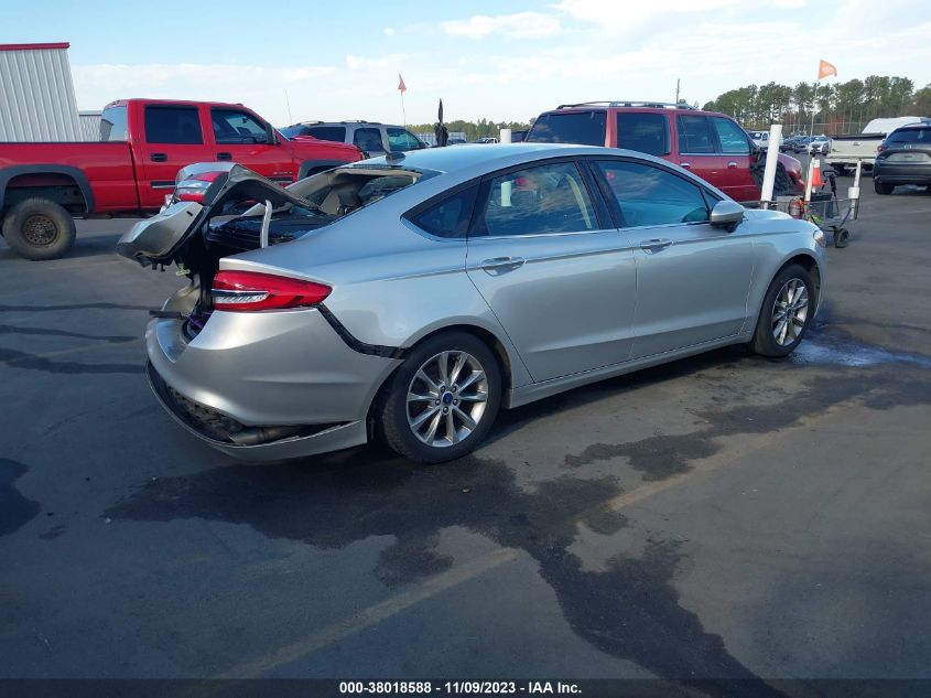 2017 FORD FUSION SE - 3FA6P0H72HR148675