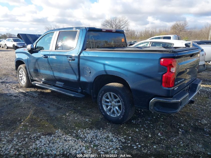 2021 CHEVROLET SILVERADO 1500 4WD  SHORT BED LT - 3GCUYDEDXMG266544