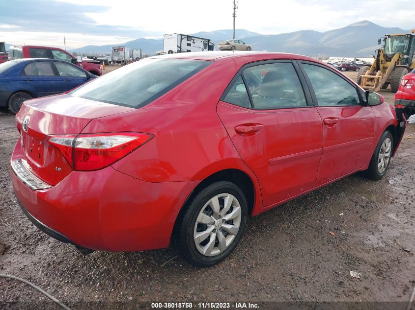 2016 TOYOTA COROLLA LE - 2T1BURHEXGC714767