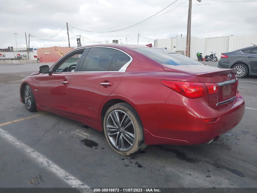 2014 INFINITI Q50 HYBRID SPORT - JN1AV7AP4EM691384