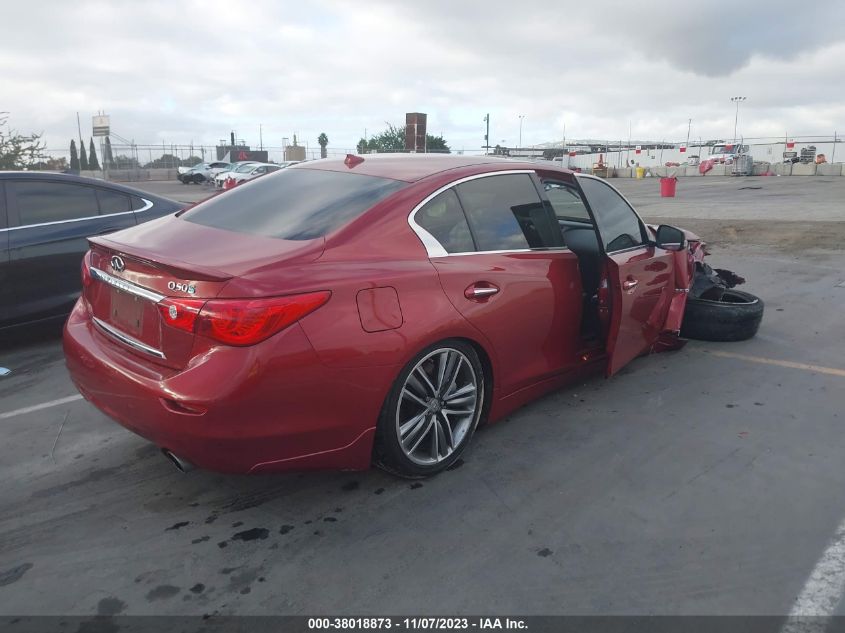 2014 INFINITI Q50 HYBRID SPORT - JN1AV7AP4EM691384