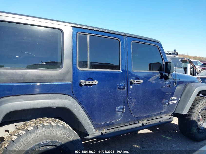 2013 JEEP WRANGLER UNLIMITED SPORT - 1C4BJWDG1DL601163