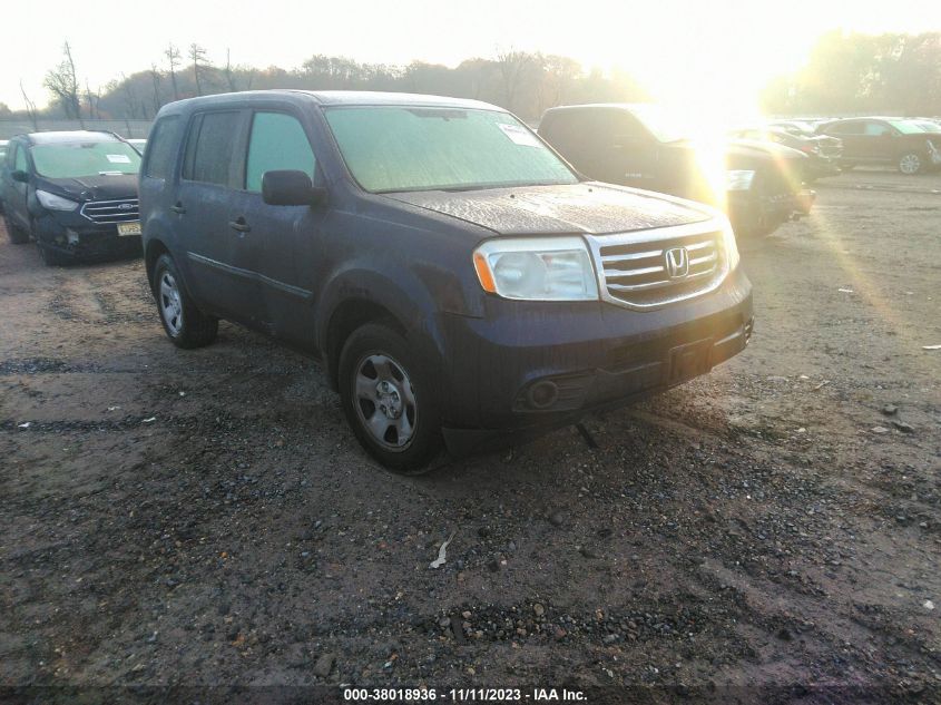 2014 HONDA PILOT LX - 5FNYF4H28EB002005