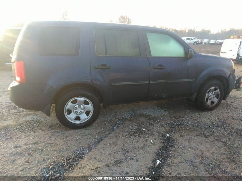2014 HONDA PILOT LX - 5FNYF4H28EB002005