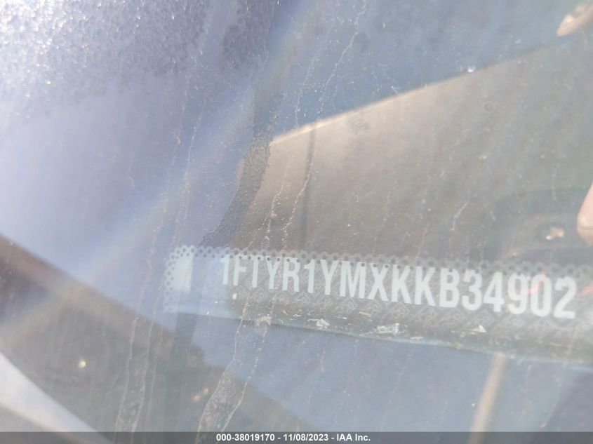 2019 FORD TRANSIT T-250 1FTYR1YMXKKB3490