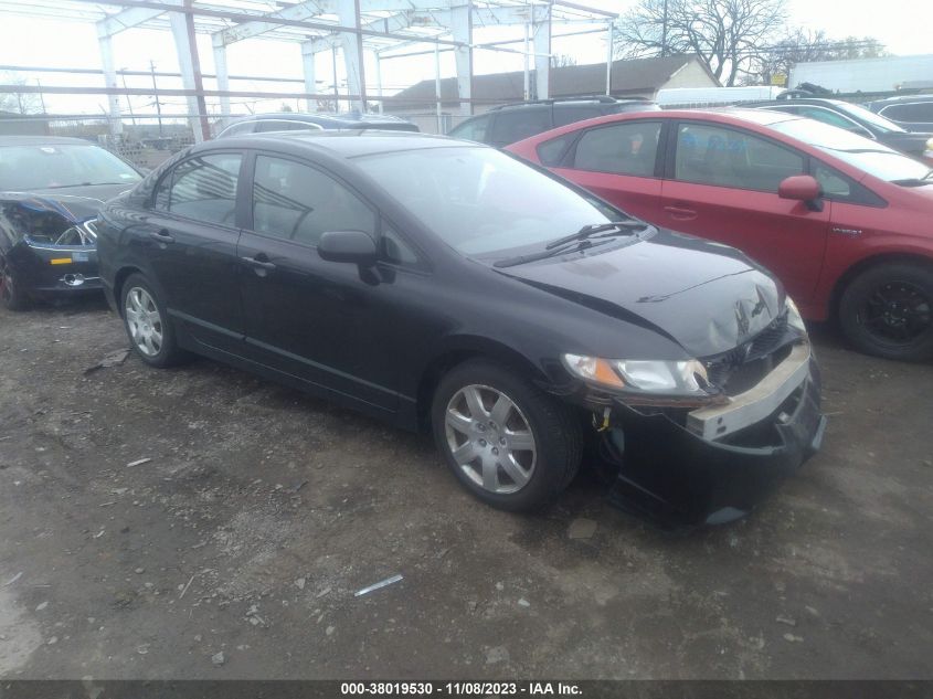 Lot #2564311798 2009 HONDA CIVIC LX salvage car