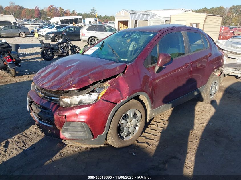 2017 CHEVROLET TRAX LS - 3GNCJKSB2HL229225