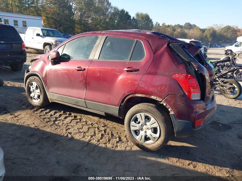 2017 CHEVROLET TRAX LS - 3GNCJKSB2HL229225
