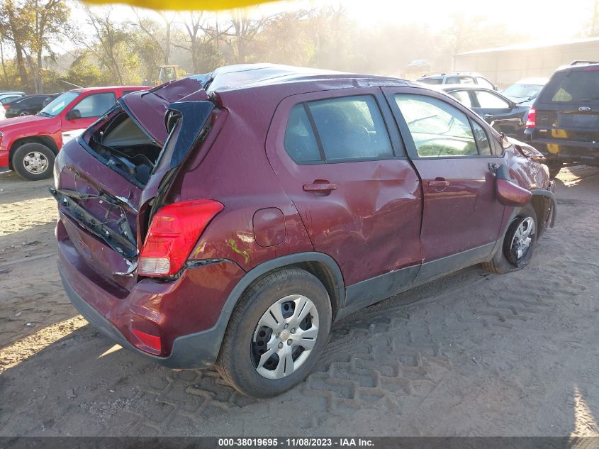 2017 CHEVROLET TRAX LS - 3GNCJKSB2HL229225