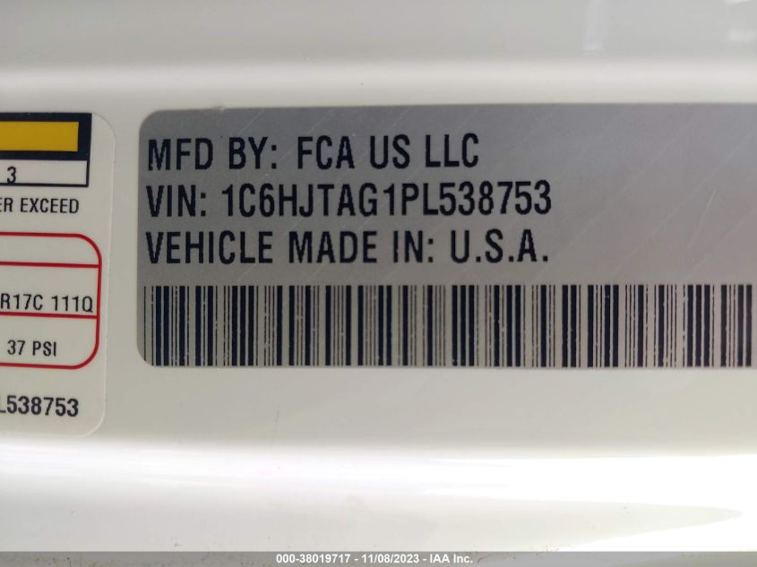 2023 JEEP GLADIATOR SPORT - 1C6HJTAG1PL538753